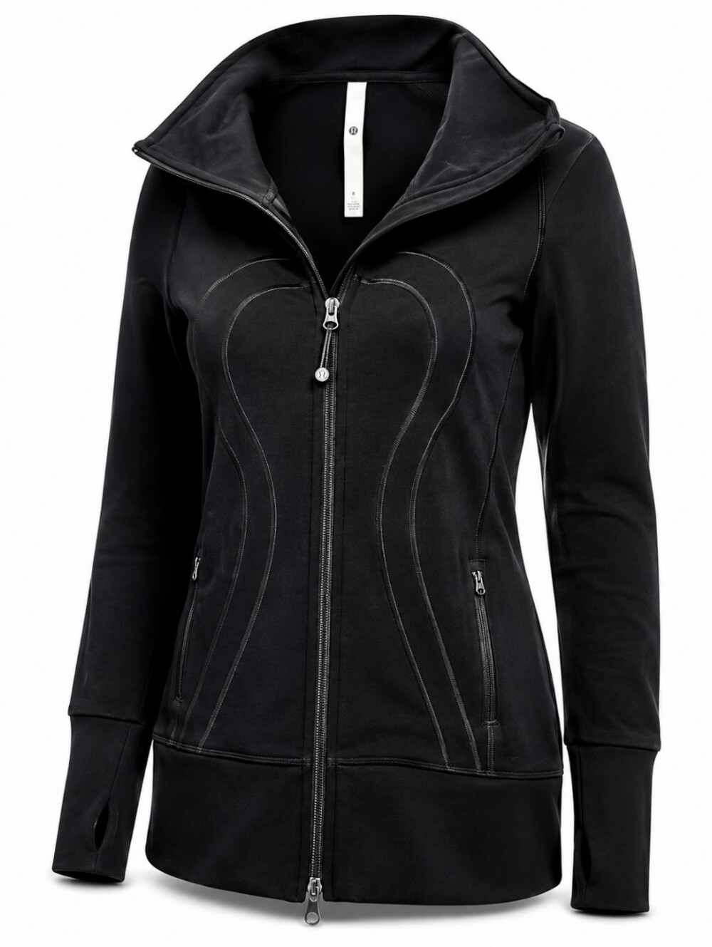 Lululemon Define Jacket Women’s Size 8 Black Full Zip Athletic Thumbholes
